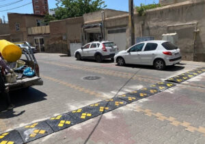 توسعه ایمنی تردد در معابر منطقه ۳ تبریز با نصب تجهیزات سرعت‌گیر استاندارد