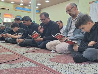 حضور پرشور کارکنان سازمان سیما، منظر و فضای سبز شهرداری تبریز در مراسم عزاداری حسینی