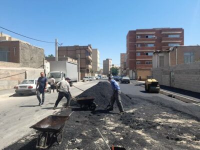تداوم نهضت آسفالت‌ریزی در منطقه ۴ تبریز؛ توزیع ۶۸۴ تن آسفالت در هفته گذشته