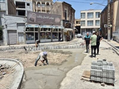 پیشرفت ۷۰ درصدی پروژه سنگفرش کوی مستشار