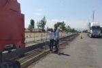 آغاز آسفالت اساسی حدفاصل پل آجی چای روگذر قراملک تا سه راه فرودگاه