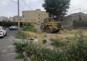 عملیات ضربتی پاکسازی و ساماندهی زمین‌های خالی در منطقه ۷ تبریز