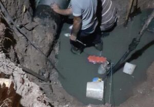 رفع ترکیدگی خط انتقال ۴۰۰ میلی‌متری شهرک اسلام‌آباد میانه در کمتر از ۲۴ ساعت بدون اختلال در شبکه آبرسانی