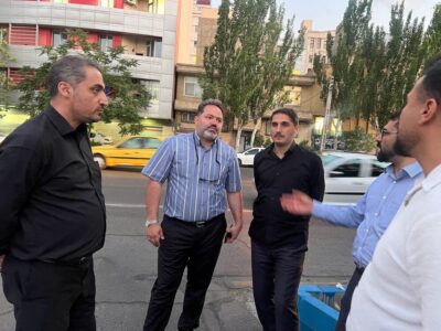 بهسازی معابر میدان فردوس توسط شهرداری منطقه ۲