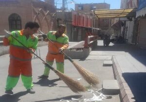 اجرای شبانه روزی طرح نگهداشت شهری در منطقه تاریخی فرهنگی تبریز