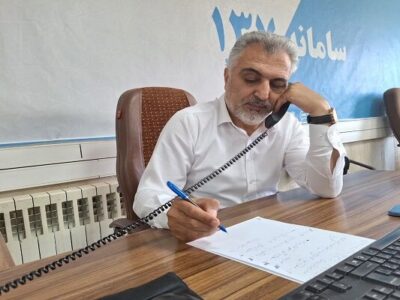 حضور مدیرعامل سازمان سیما، منظر و فضای سبز شهرداری تبریز در مرکز سامانه ۱۳۷ شهرداری