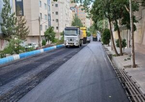 آسفالت‌ریزی اساسی بیش از ۱۰ هزار تنی شهرداری منطقه ۲ از ابتدای سال جاری