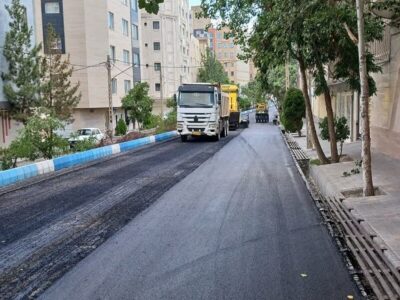 آسفالت‌ریزی اساسی بیش از ۱۰ هزار تنی شهرداری منطقه ۲ از ابتدای سال جاری