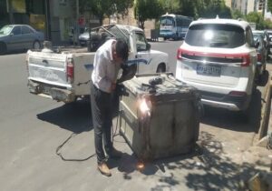اصلاح و ساماندهی ۴۰۰ عدد باکس زباله سطح منطقه طی چهار ماه سالجاری
