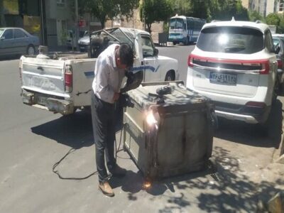اصلاح و ساماندهی ۴۰۰ عدد باکس زباله سطح منطقه طی چهار ماه سالجاری