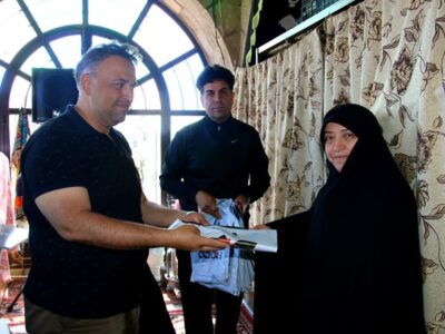تجلیل از مادر شهید مدافع امنیت «حسین اجاقی» در کوهپیمایی کارکنان شهرداری منطقه ۴ تبریز