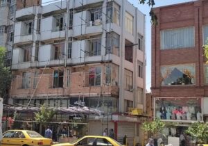 شروع عملیات سنتی سازی نمای ساختمان صدری بلوار جمهوری اسلامی