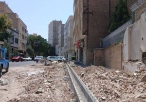آغاز عملیات عمرانی ساماندهی ورودی خیابان "بارون آواک" تبریز