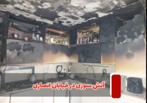 آتش سوزی منزلی در خیابان انصاری اطفا شد
