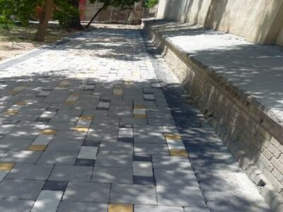 اجرای همزمان زیرسازی و کفسازی در پارک فدک