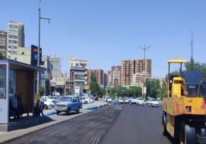 توزیع دو هزار تن آسفالت برای بهسازی باند کندرو جاده ائل گلی