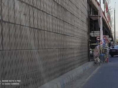 اجرای عملیات مرمت، اصلاح و بهسازی نمای پلیمری پل راه آهن