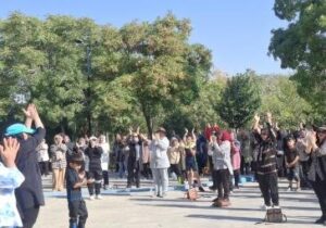 برگزاری برنامه پیاده روی با عنوان "نبض شادی، روح سالم" در پارک بانوان شمس تبریزی