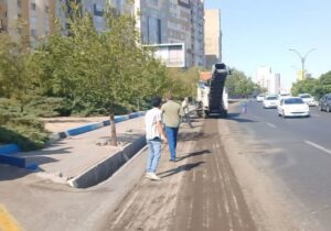 آغاز تراش آسفالت لاین شرقی پل کابلی توسط شهرداری منطقه ۲