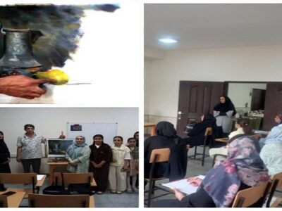 برگزاری ورکشاپ نقاشی با تکنیک پاستل گچی در مرکز گردشگری شهریار