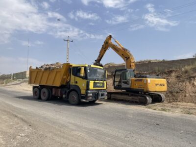 آمادهسازی فضای پیرامونی کارخانه تولید کمپوست برای بهرهبرداری از خطوط تولید