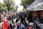 برپایی موکب برای جاماندگان اربعین در میدان ساعت/ منطقه ۱۰