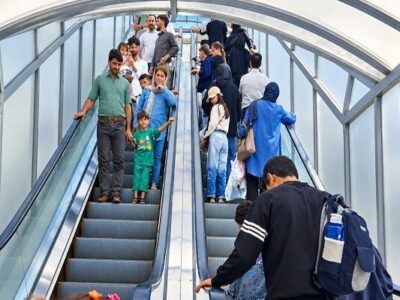 بهره‌برداری بدون تشریفات از پله‌برقی‌های نوسازی‌شده دارایی و گرجیلر
