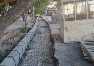 ساماندهی کوی امیرخیز با اجرای کانیو و سنگفرش پیادهرو