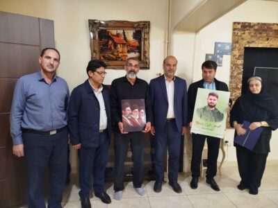 دیدار مسئولان سازمان مدیریت پسماند شهرداری تبریز با خانواده شهید والامقام عمرانی‌ زاده
