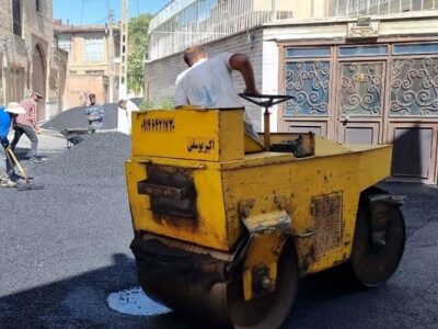 اجرای ۱۵ تن آسفالت ریزی طی هفته اخیر در محلات مرکزی تبریز
