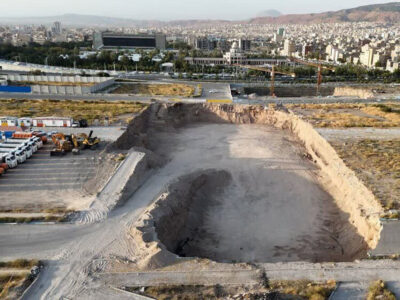 اتمام عملیات خاکبرداری پارکینگ طبقاتی باغشمال تا پایان مهر ماه