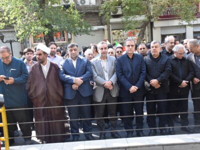 حضور پرشور بسیجیان سازمان بسیج شهرداری در همایش اقتدار ۳۱۳ هزار نفری جانفدایان آذربایجان شرقی