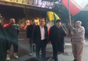 حضور معاون محیط زیست و خدمات شهری شهردار تبریز در اجتماع شبانه