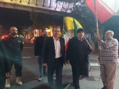 حضور معاون محیط زیست و خدمات شهری شهردار تبریز در اجتماع شبانه