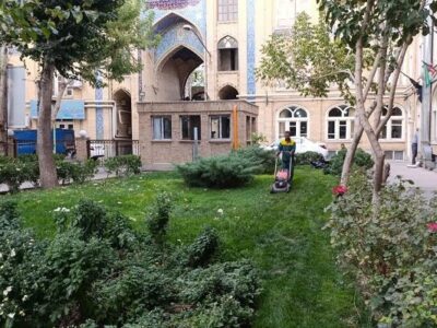ساماندهی و بهسازی فضای سبز محوطه مسجد جامع تبریز