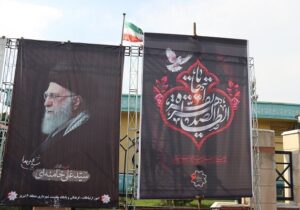 فضاسازی محیطی در معابر منطقه ۶ تبریز به مناسبت ایام سوگواری فاطمیه