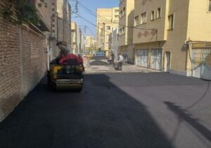 اجرای ۹۱۷ تن آسفالت در خیابان فیضیه شرقی تبریز