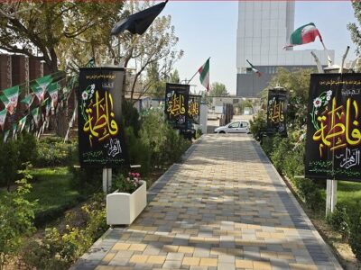 فضاسازی شهرداری منطقه ۵ تبریز به مناسبت ایام فاطمیه